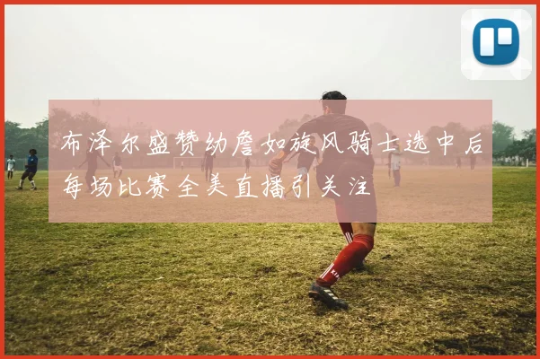 布泽尔盛赞幼詹如旋风骑士选中后每场比赛全美直播引关注