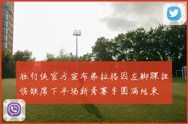 独行侠官方宣布弗拉格因左脚踝扭伤缺席下半场新秀赛季圆满结束